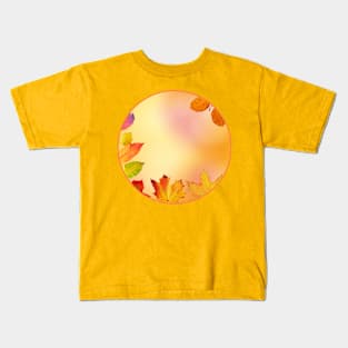 Circle Abstract Autumn Colorful Luminous Kids T-Shirt